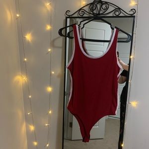 Red bodysuit